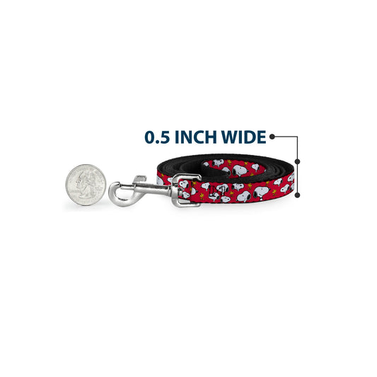 Peanuts Snoopy and Woodstock Red Dog Leash-3