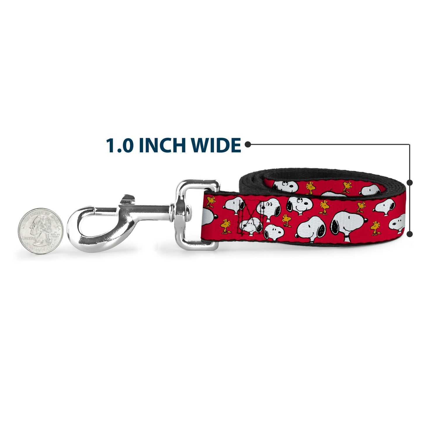 Peanuts Snoopy and Woodstock Red Dog Leash
