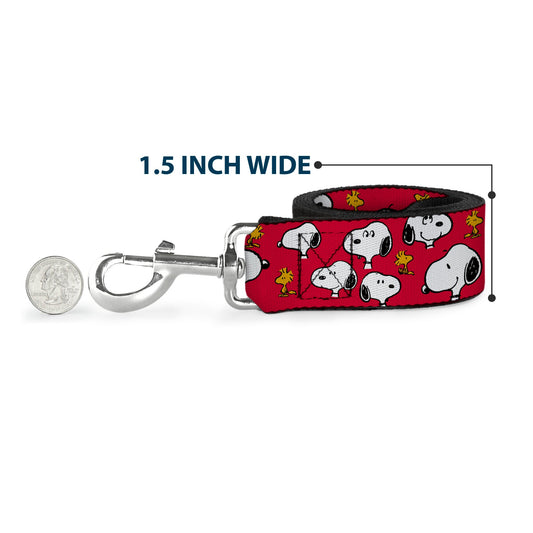 Peanuts Snoopy and Woodstock Red Dog Leash-5