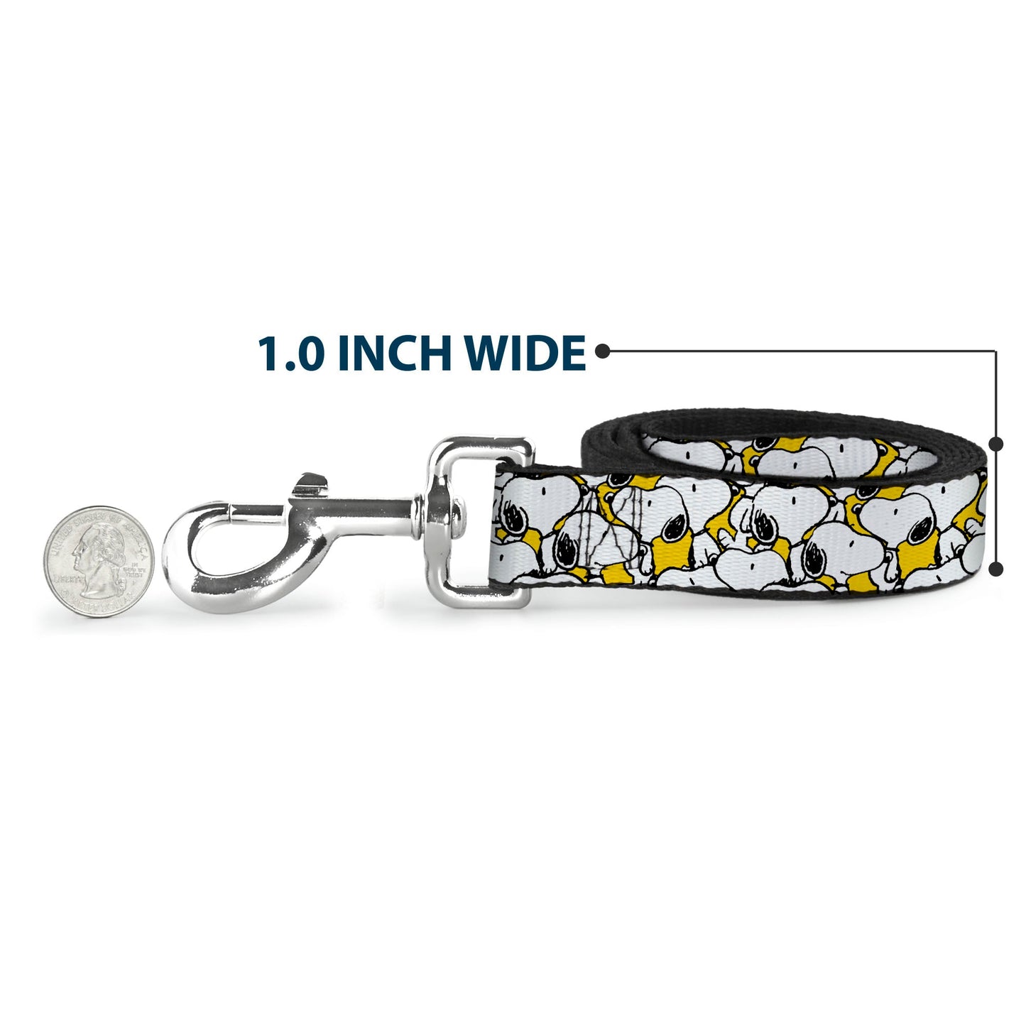 Snoopy Stacked Pose Yellow Dog Leash