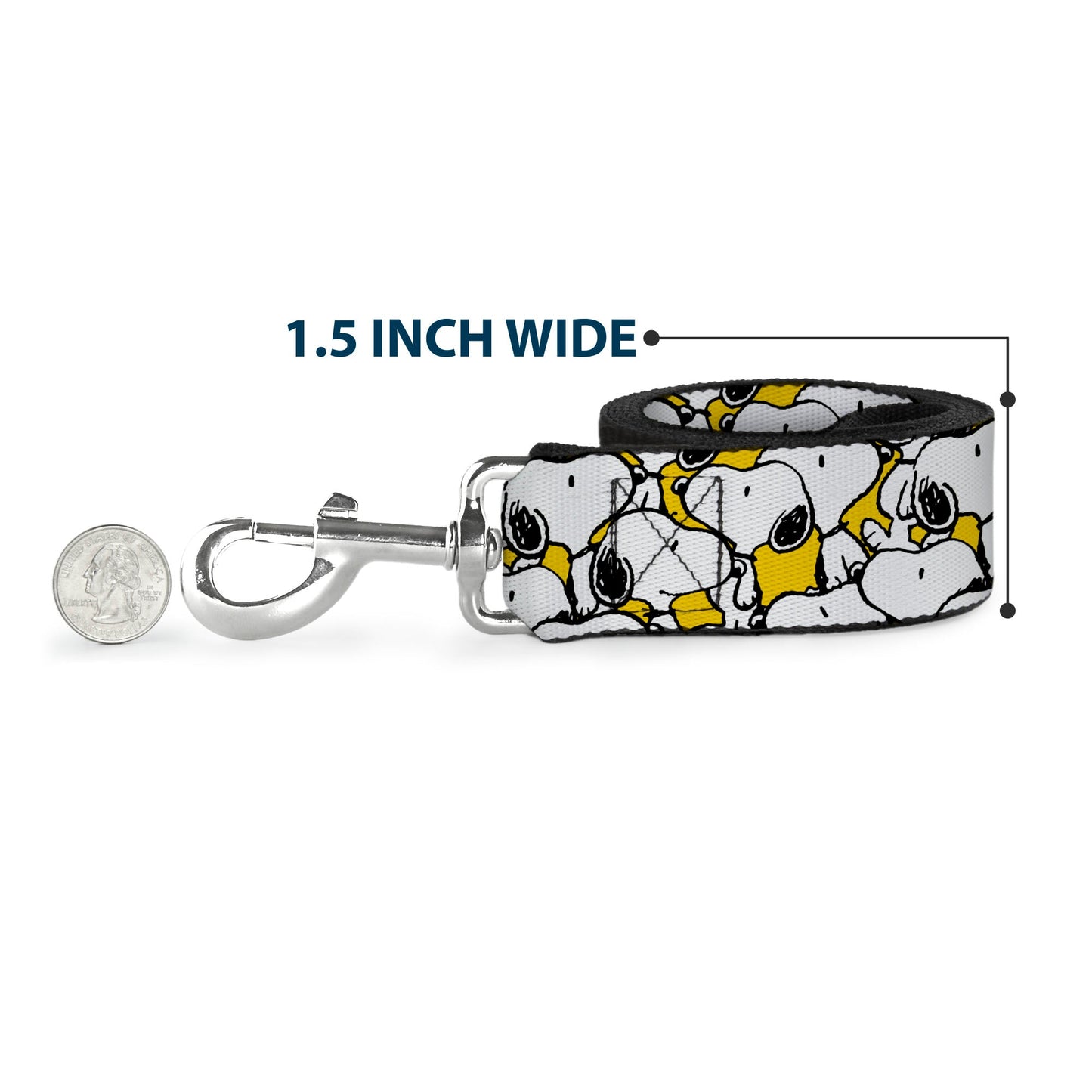 Snoopy Stacked Pose Yellow Dog Leash