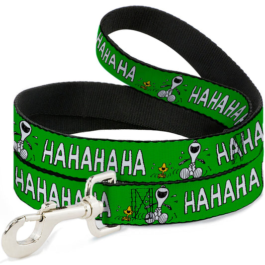 Dog Leash: Peanuts Snoopy Woodstock Laughing-0
