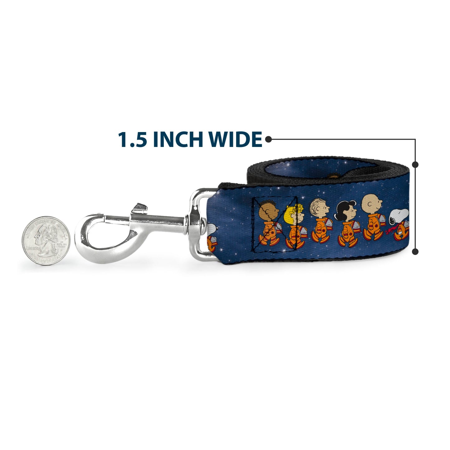 Peanuts Astronauts Dog Leash - Space Walk Blues