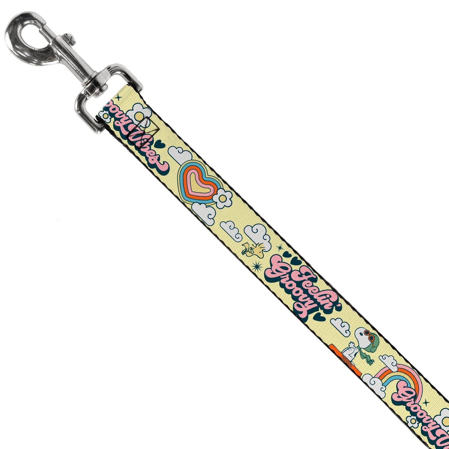 Peanuts Snoopy Flying Ace & Woodstock Yellow Dog Leash