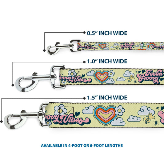 Peanuts Snoopy Flying Ace & Woodstock Yellow Dog Leash-2