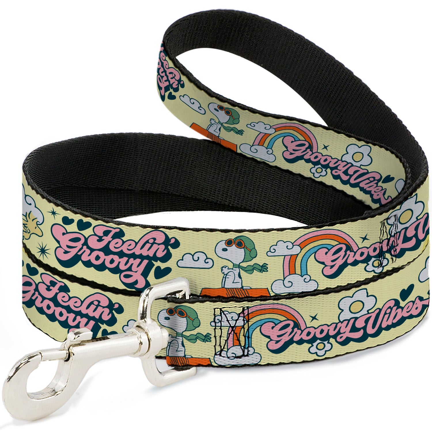 Peanuts Snoopy Flying Ace & Woodstock Yellow Dog Leash