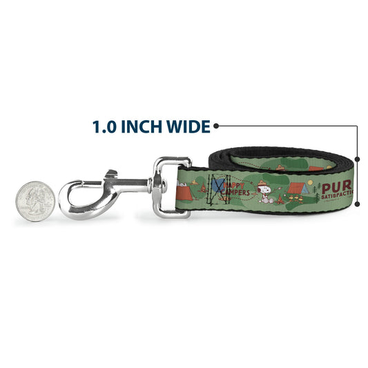 Dog Leash: Peanuts Happy Camper Beagle Scouts for your pet-4