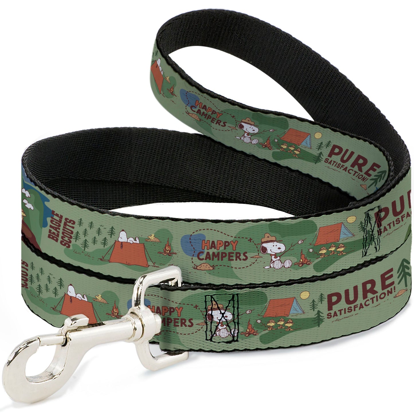 Dog Leash: Peanuts Happy Camper Beagle Scouts for your pet