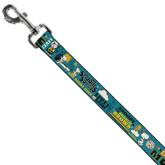 Peanuts Dog Leash - Dance Music Poses & Quotes-1