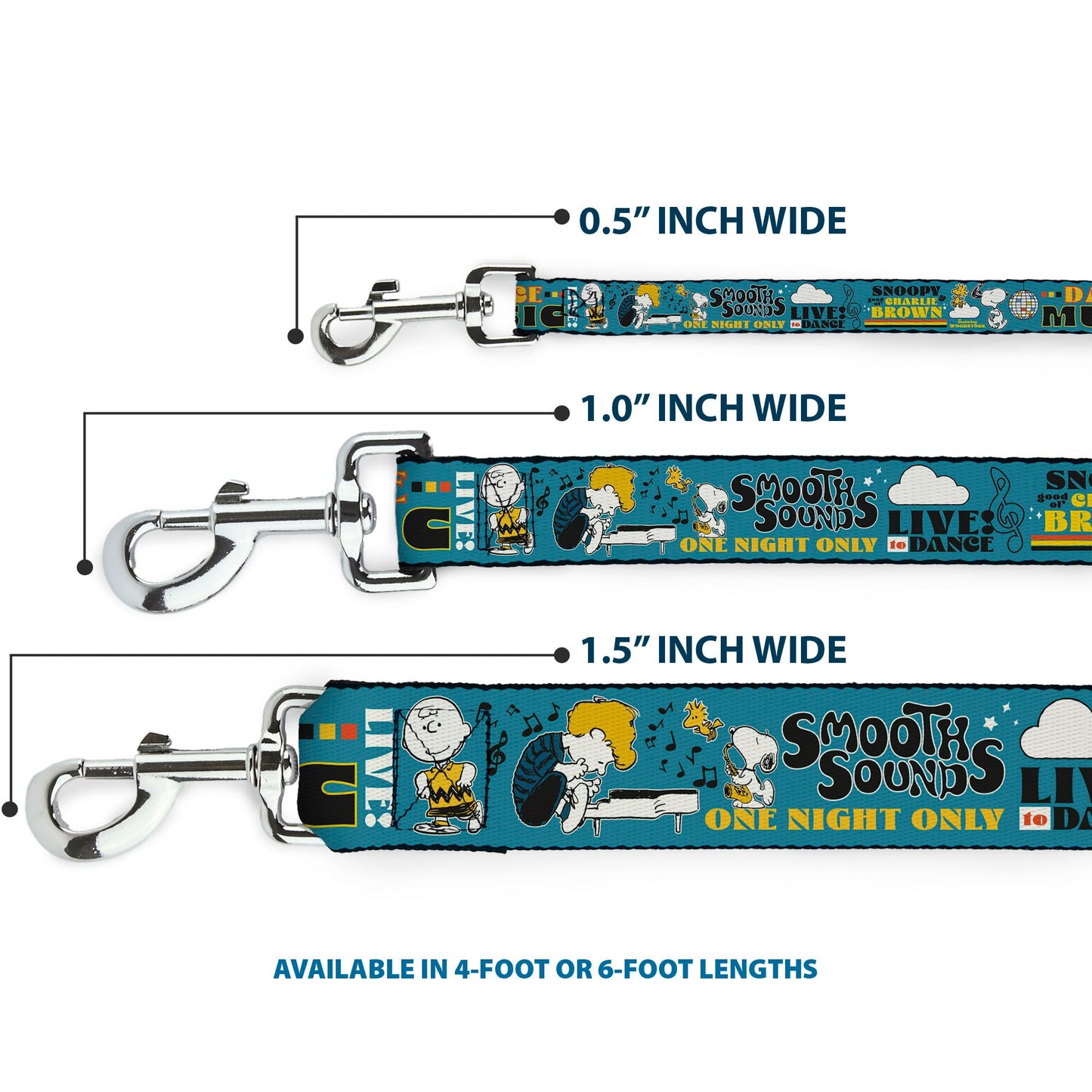 Peanuts Dog Leash - Dance Music Poses & Quotes