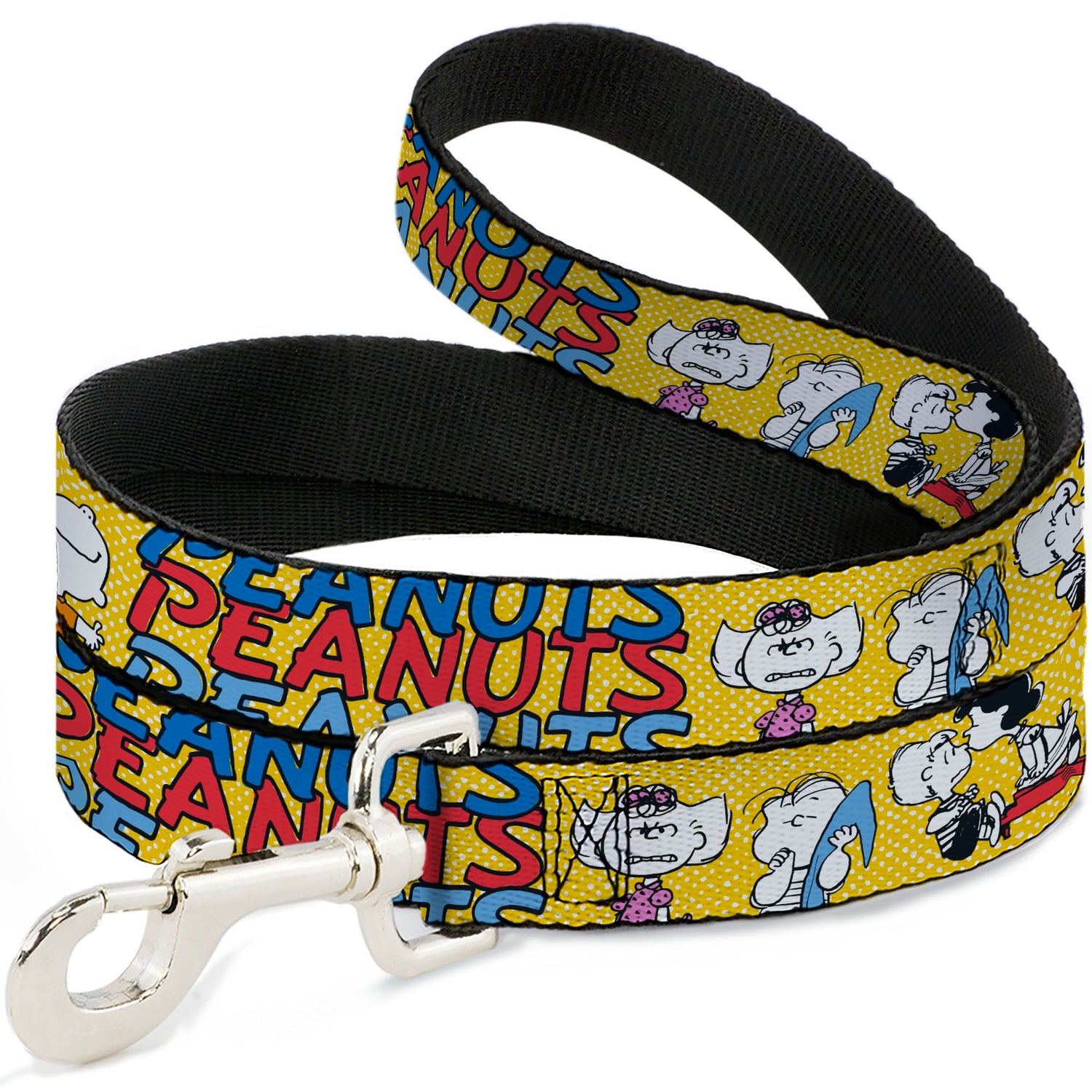 Dog Leash - PEANUTS Gang FEATURING GOOD OL CHARLIE BROWN Character Poses Yellow/Multi Color