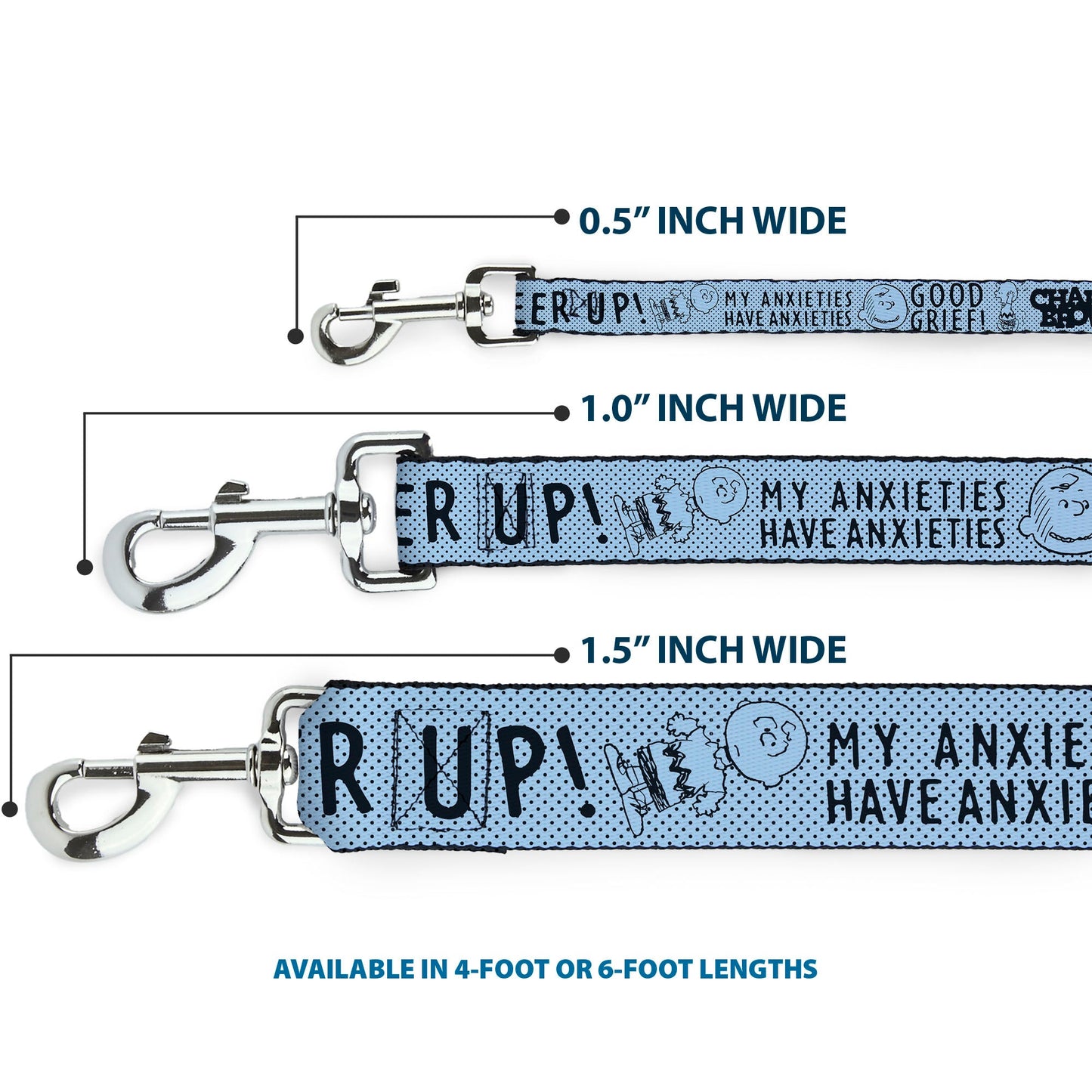 Peanuts Charlie Brown Dog Leash - Poses & Quotes | The Peanuts Store