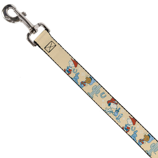 Peanuts Snoopy Dog Leash - Desert Cowboy-1