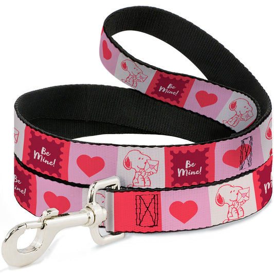 Snoopy 'Be Mine' Dog Leash - Peanuts Valentine Blocks-0