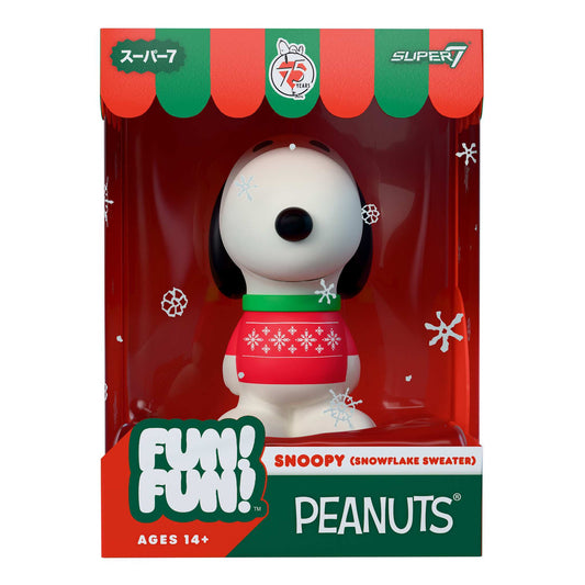 Snoopy wearing a blue snowflake sweater holiday figure from Peanuts Wave 03-5