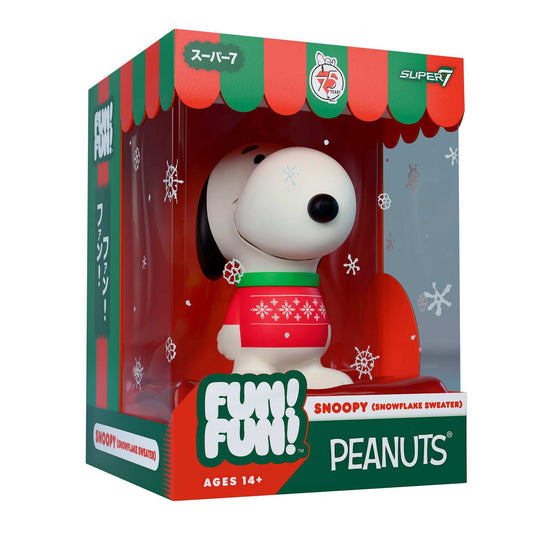 Snoopy wearing a blue snowflake sweater holiday figure from Peanuts Wave 03-6