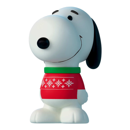 Snoopy wearing a blue snowflake sweater holiday figure from Peanuts Wave 03-2