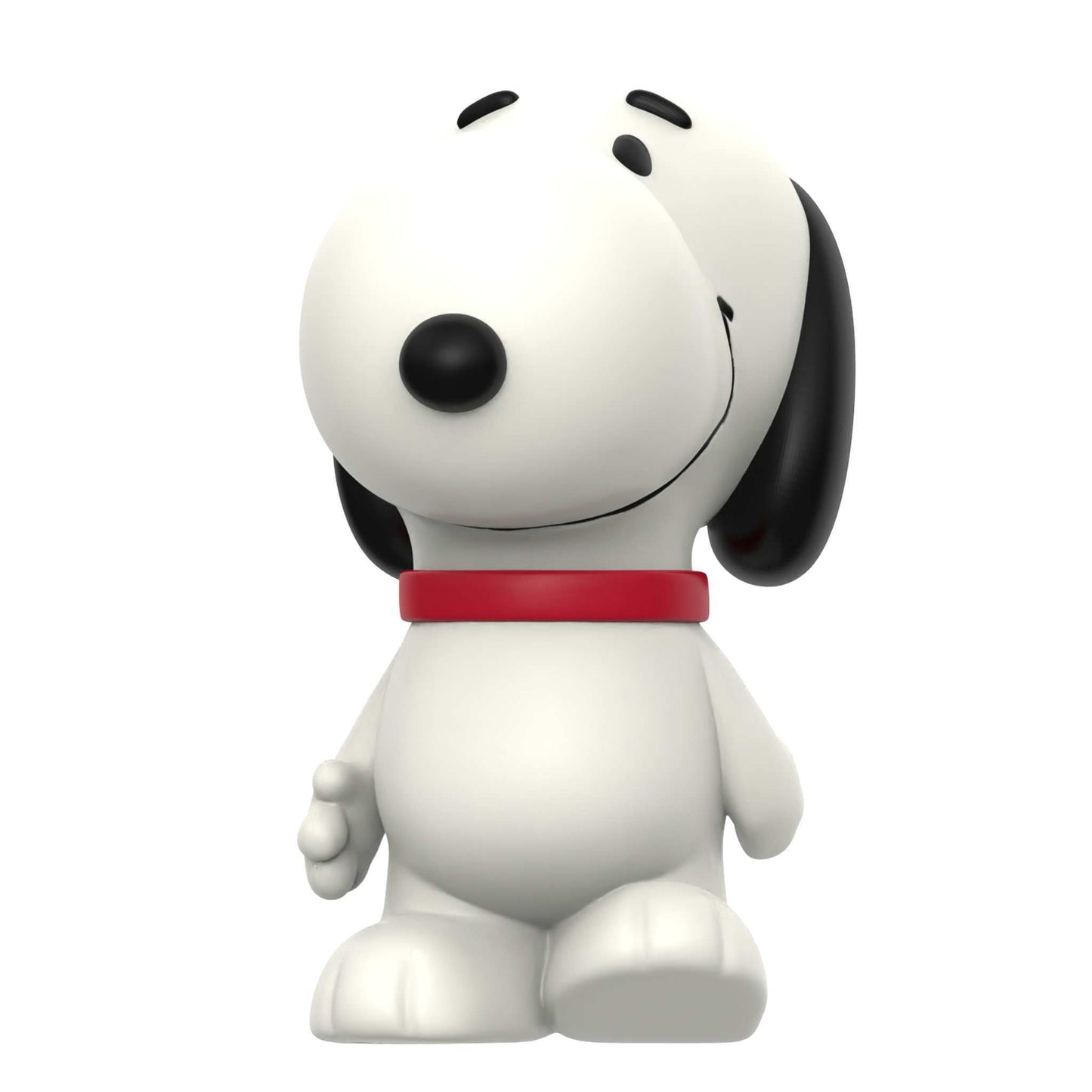 Close-up detail of Snoopy's paws and walking stance
