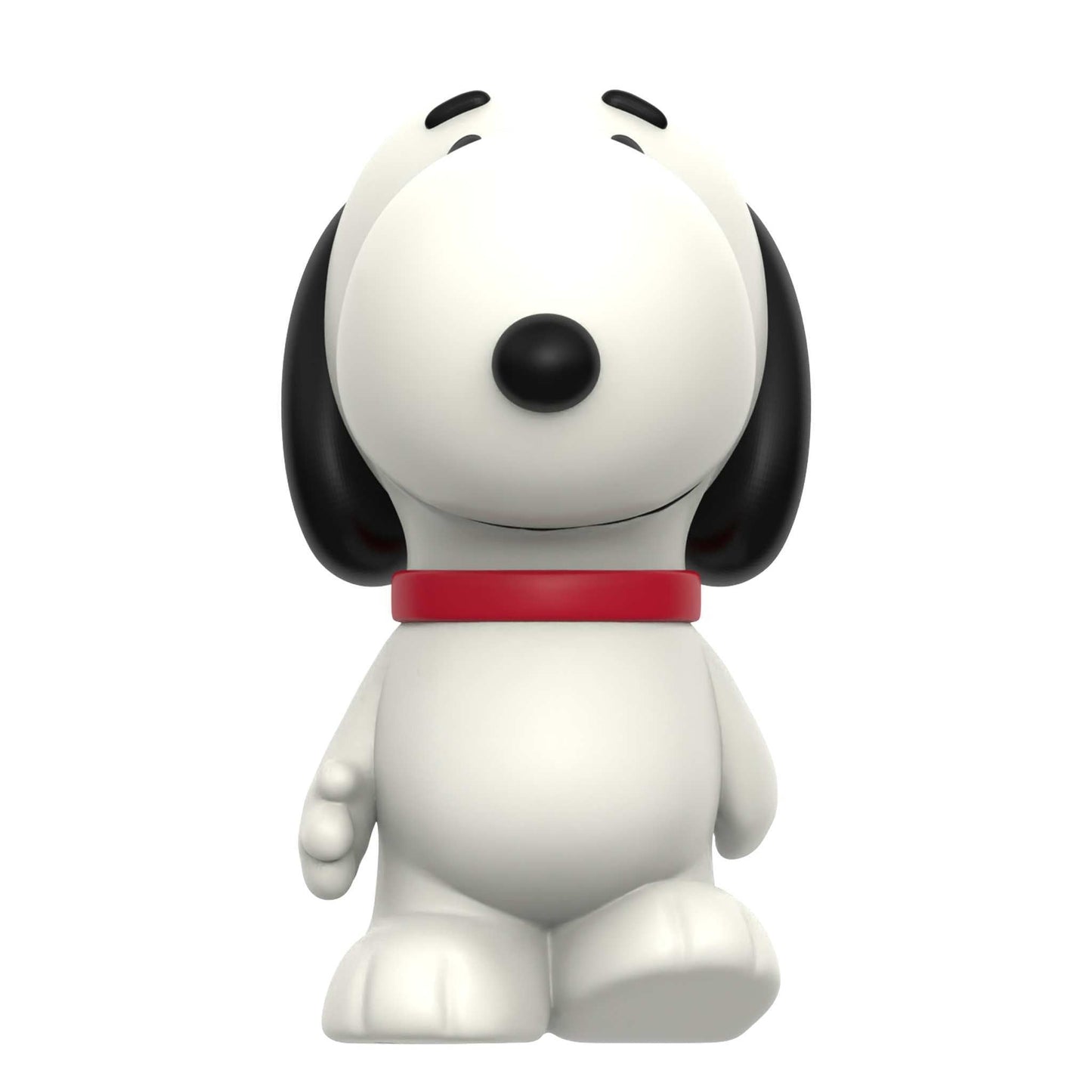 Snoopy figure displayed alongside its collector box packaging