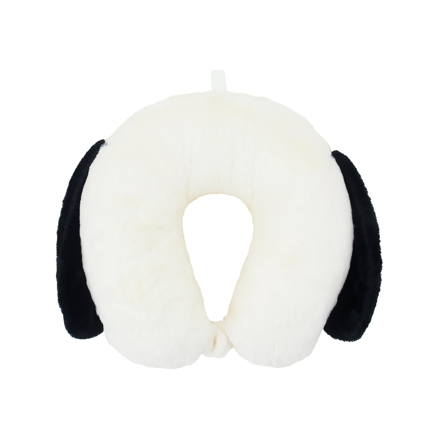 Peanuts Snoopy travel neck pillow with 3D ears and snap closure