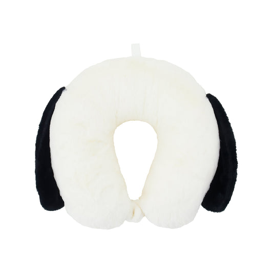 Peanuts Snoopy travel neck pillow with 3D ears and snap closure-0