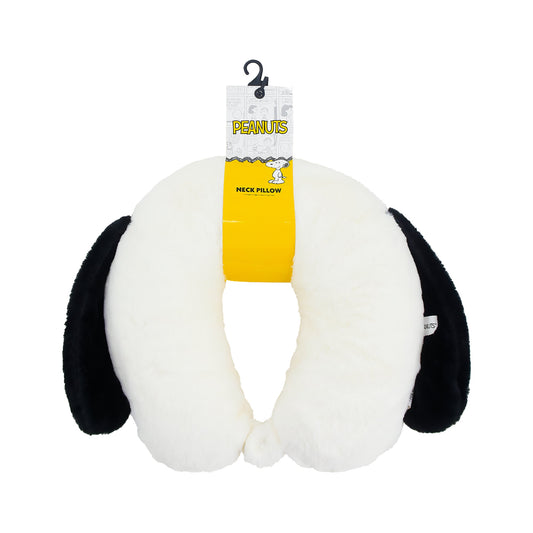 Peanuts Snoopy travel neck pillow with 3D ears and snap closure-1
