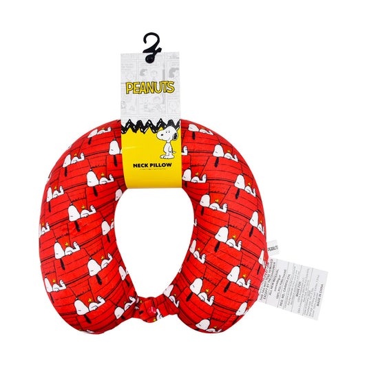 Peanuts Snoopy Dog House Memory Foam Travel Neck Pillow-1