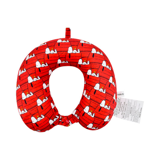 Peanuts Snoopy Dog House Memory Foam Travel Neck Pillow-2
