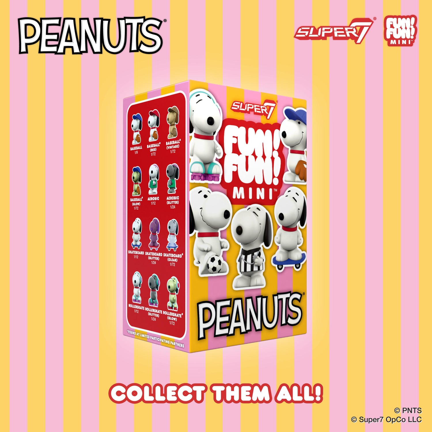 Clear variant of Athlete Snoopy collectible figure