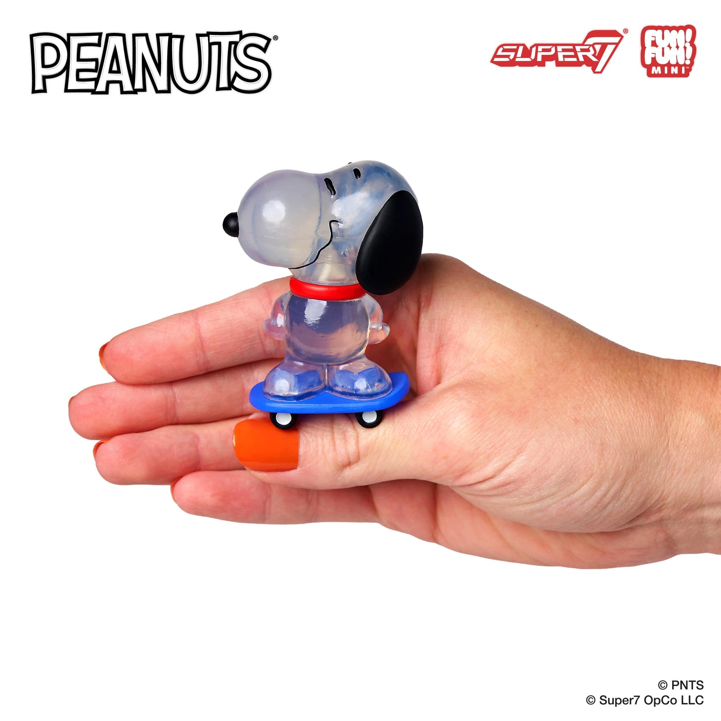 Athlete Snoopy figure posed during an aerobics routine
