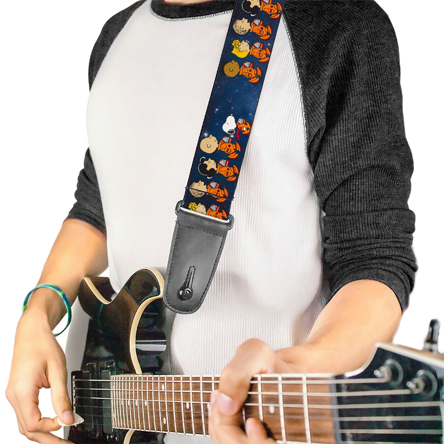 Peanuts Gang Astronauts Space Walk Guitar Strap