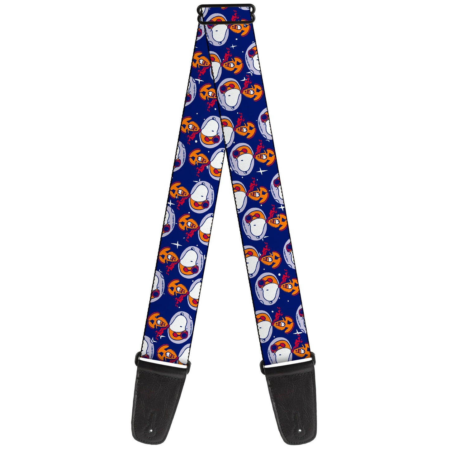Peanuts Astronaut Snoopy Guitar Strap - Blue & Orange