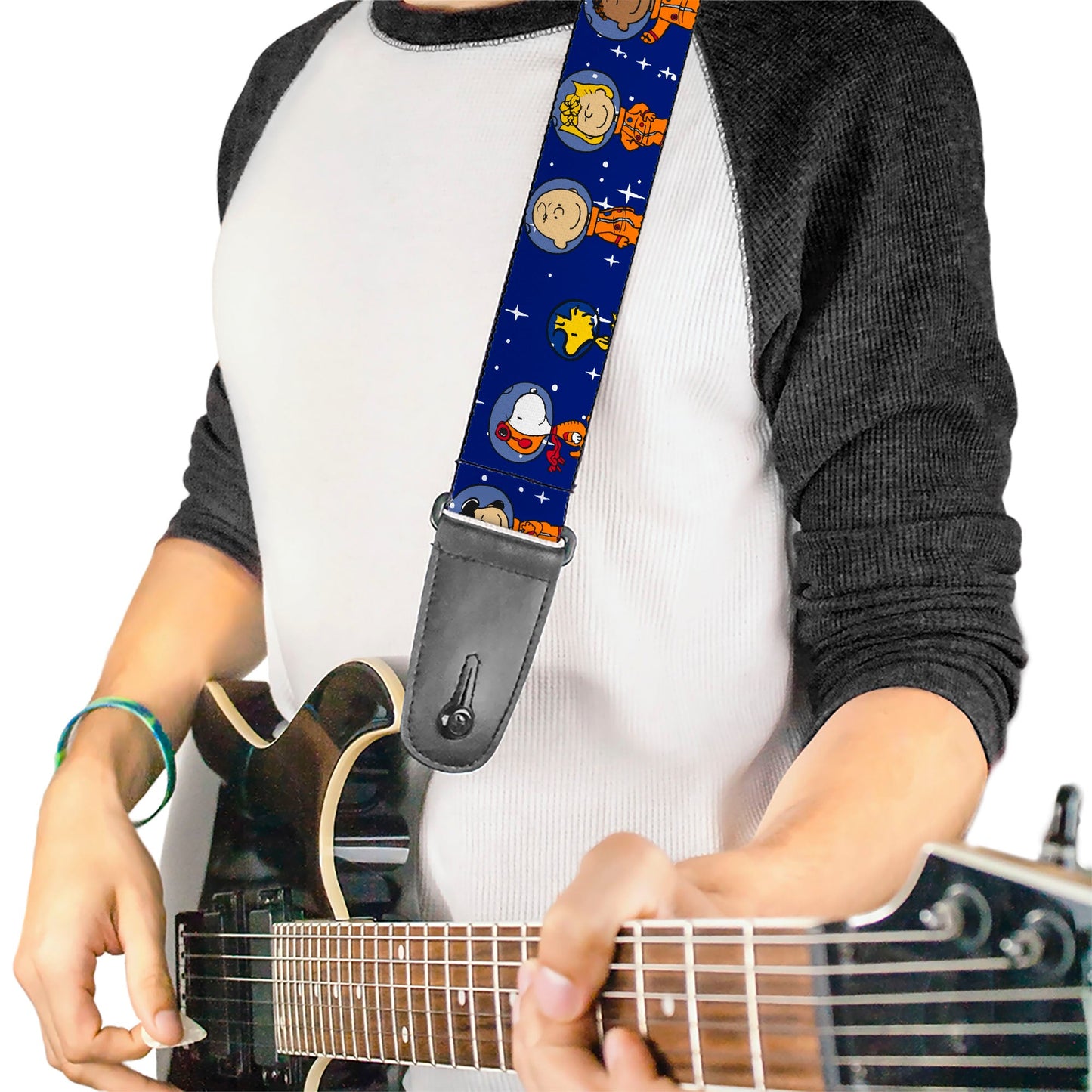 Peanuts Guitar Strap - Astronaut Gang Blue