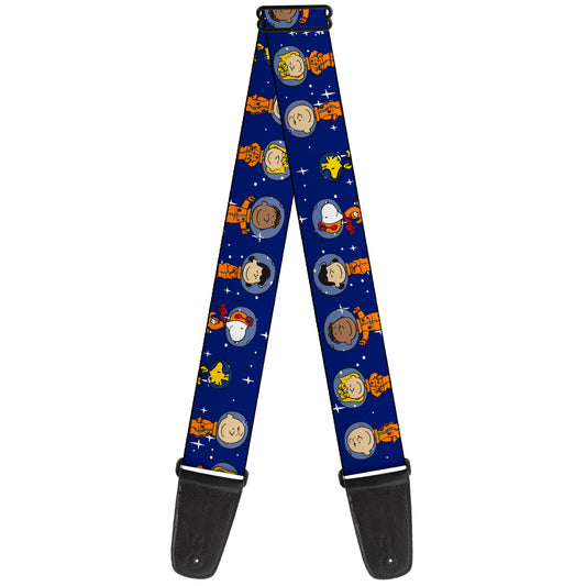 Peanuts Guitar Strap - Astronaut Gang Blue-0