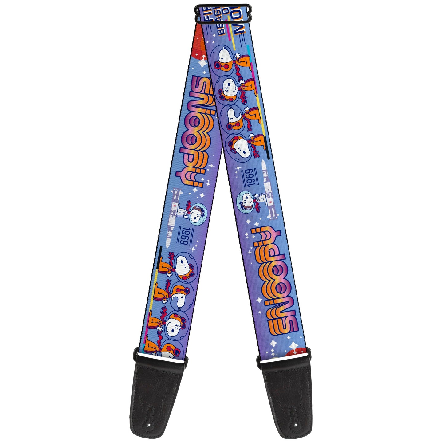 Peanuts Astronaut Snoopy Guitar Strap - Launch Poses
