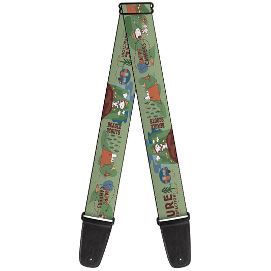 Peanuts Happy Camper Beagle Scouts Guitar Strap-0