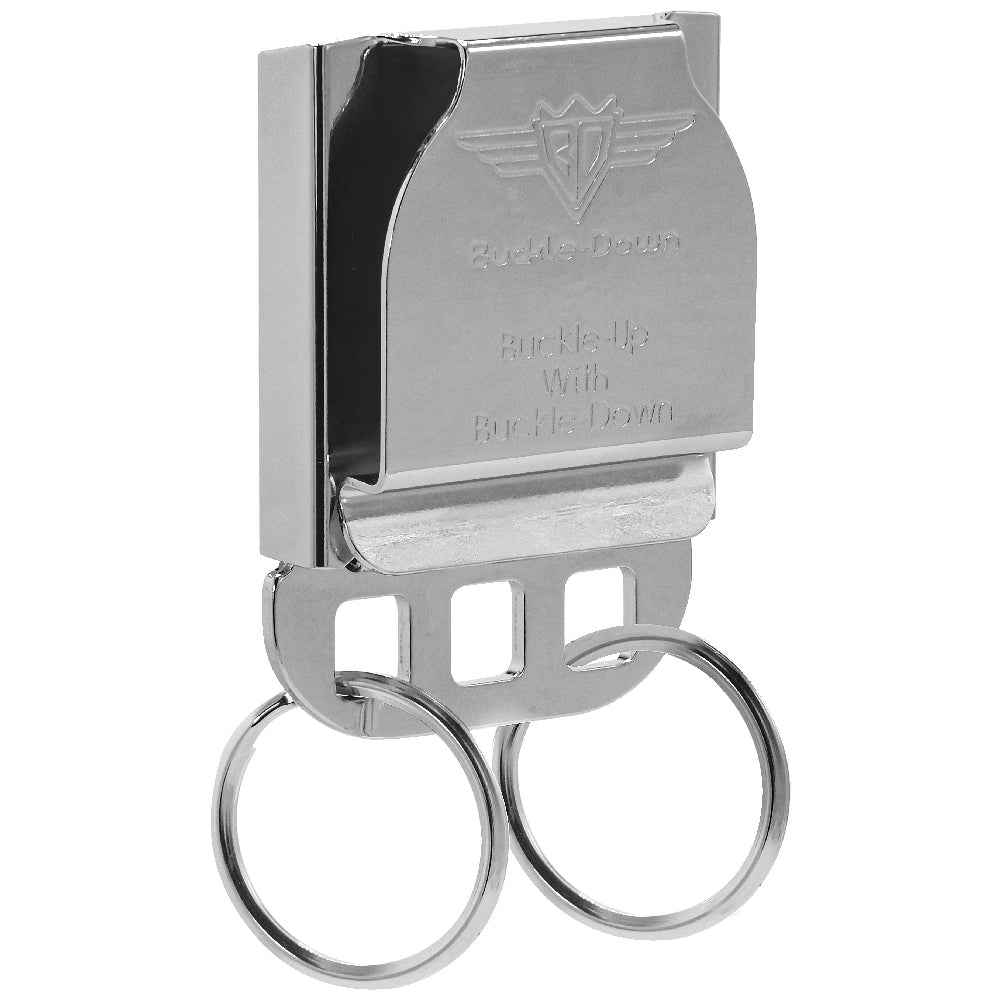 Snoopy Face keychain with SeatBelt Buckle from The Peanuts Store.