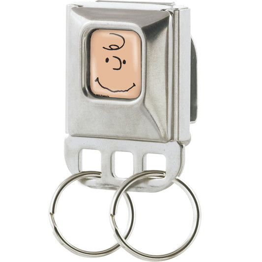 Peanuts Charlie Brown Seatbelt Buckle Keychain-0