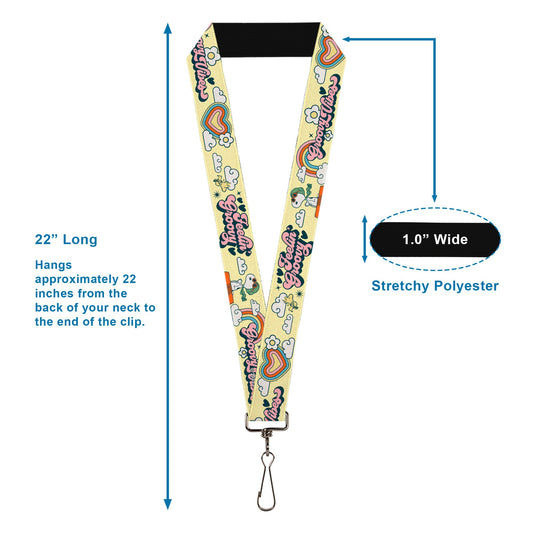 Peanuts Snoopy Flying Ace & Woodstock Yellow Lanyard-2