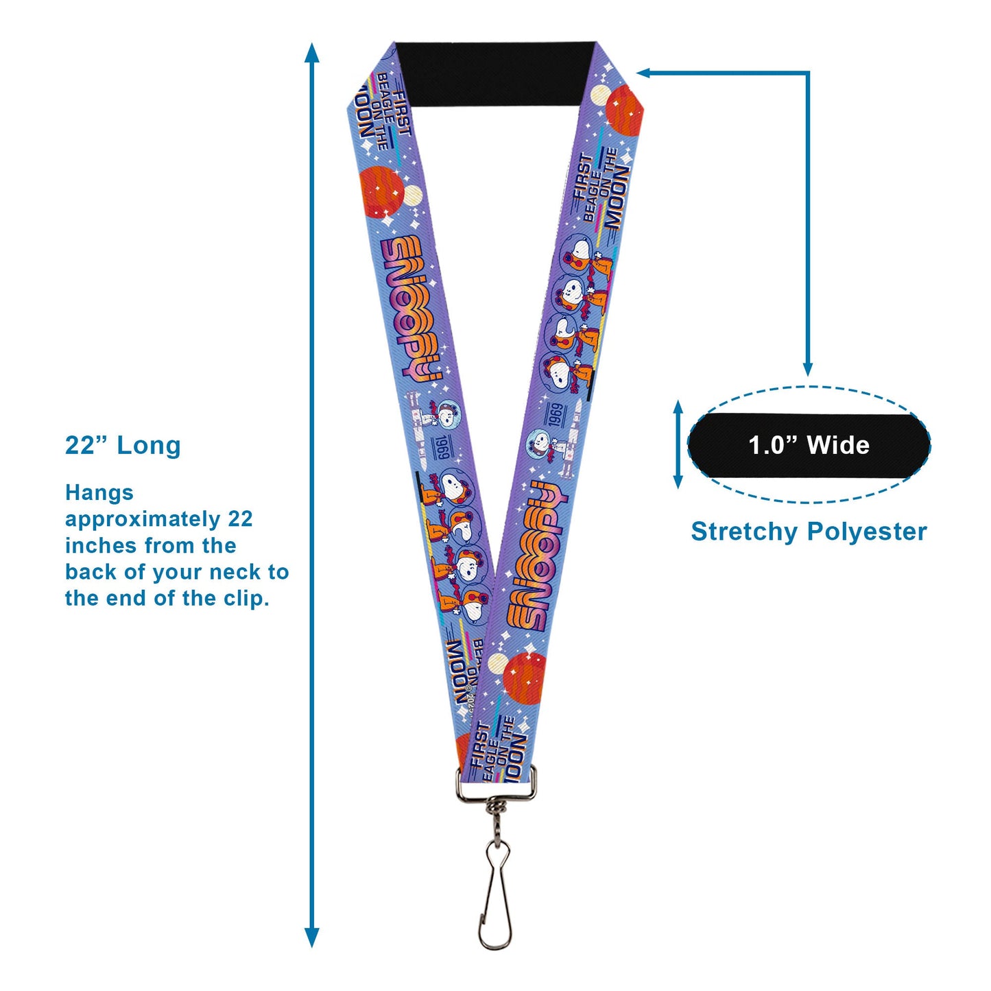 Lanyard: Astronaut Snoopy Launch Poses from The Peanuts Store.