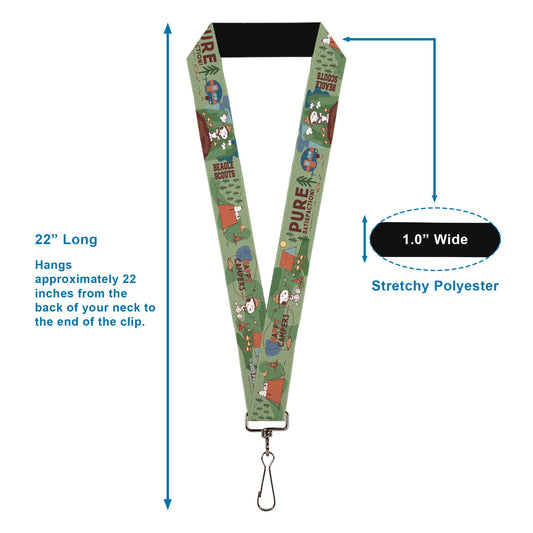 Happy Camper Beagle Scouts Lanyard - The Peanuts Store-2