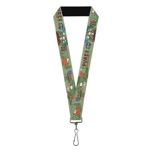 Happy Camper Beagle Scouts Lanyard - The Peanuts Store-0