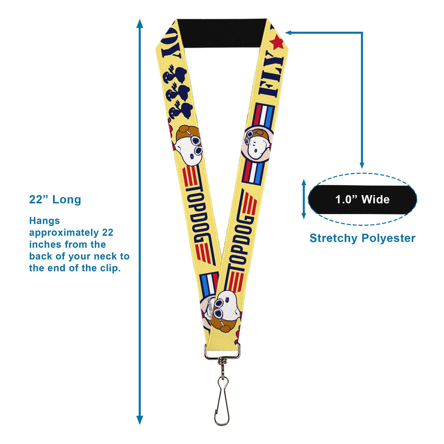 Peanuts Snoopy Flying Ace Lanyard