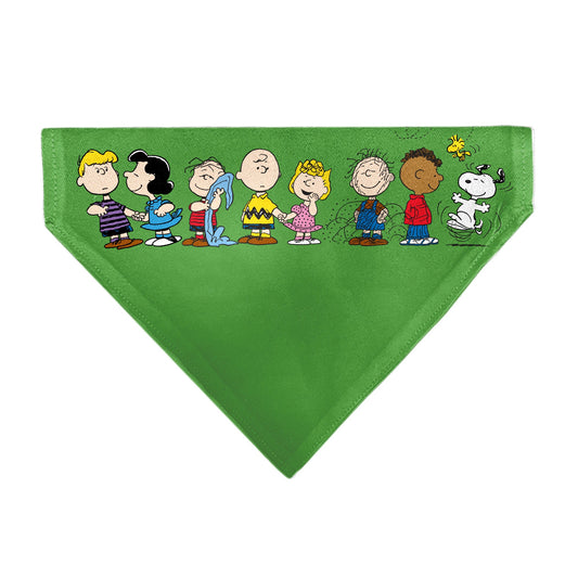 Pet Bandana - Peanuts Gang Group Pose Green-0