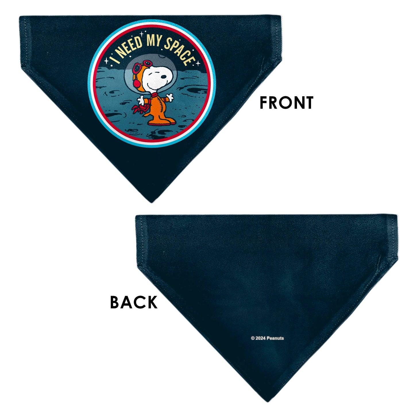Pet Bandana: Snoopy Astronaut 'I Need My Space' from The Peanuts Store.