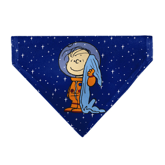 Peanuts Pet Bandana: Linus Astronaut Space Blue-0