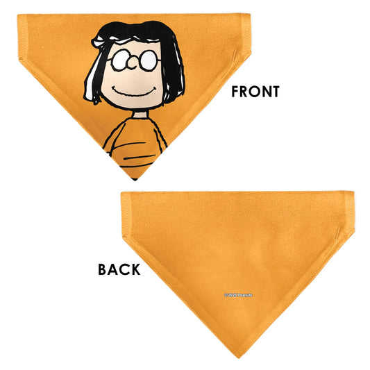 Pet Bandana - Peanuts Marcie Smiling Face Pose Yellow-2