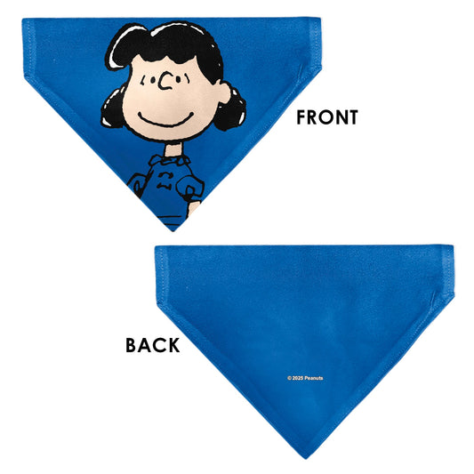 Lucy van Pelt Smiling Pet Bandana, Blue-2