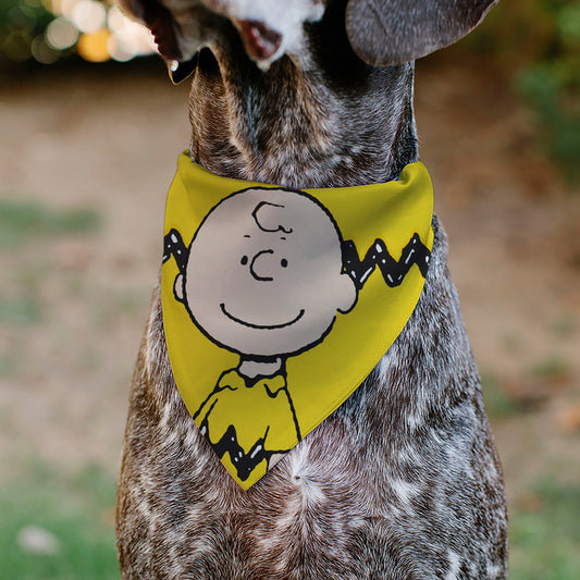 Pet Bandana - Peanuts Charlie Brown Smiling Face-3