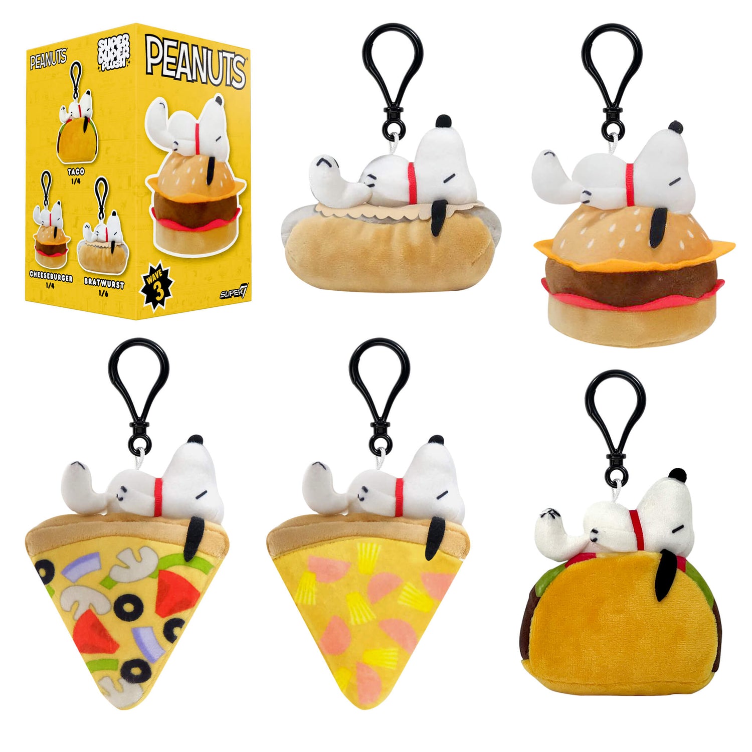Peanuts x Super7 Food Wave 03 Blind Box Plush individual packaging